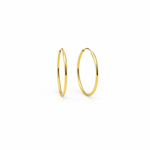 أقراط دائرية كلاسيكية